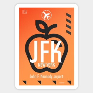 JFK airport orange Sticker